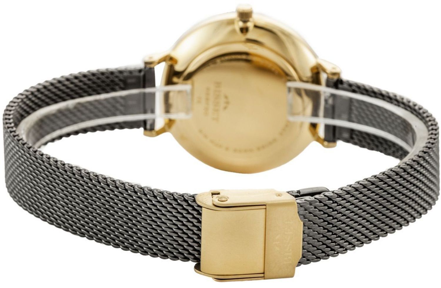 Bisset BSBF30 – elegancki damski zegarek szwajcarski z mechanizmem kwarcowym, złotą kopertą, cyferblatem zdobionym cyrkoniami, szafirowym szkłem i bransoletą G-Link z mikroregulacją.1.jpg